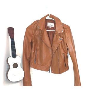 Faux leather jacket